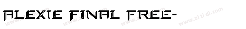 Alexie Final Free字体转换